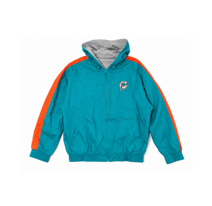 NFL Miami Dolphins Reversible Lined Windbreaker Jacket
