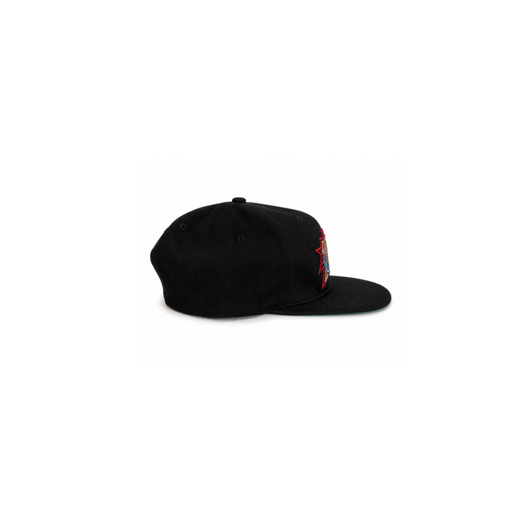 Vintage Black Mitchell &amp; Ness 76ers Flat Brim Hat