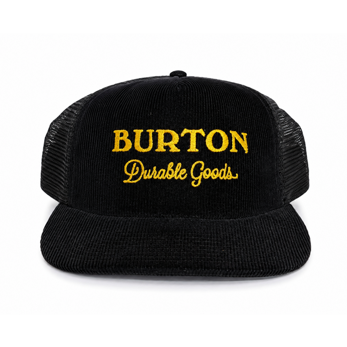 Vintage Burton Snowboards Corduroy Blue Trucker Hat