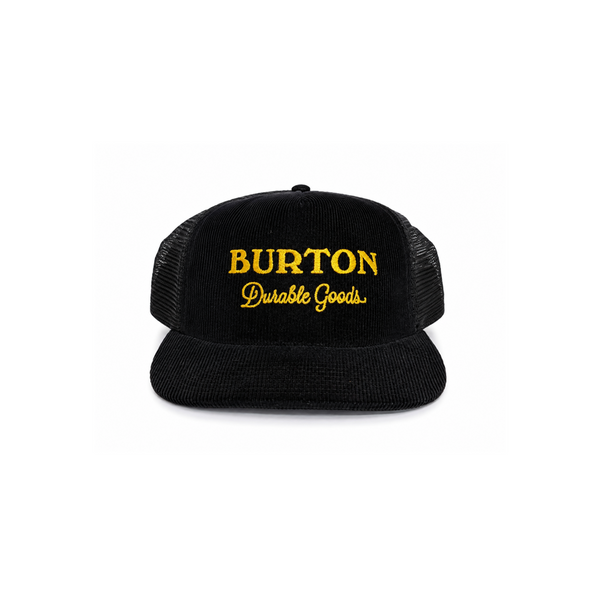 Vintage Burton Snowboards Corduroy Blue Trucker Hat