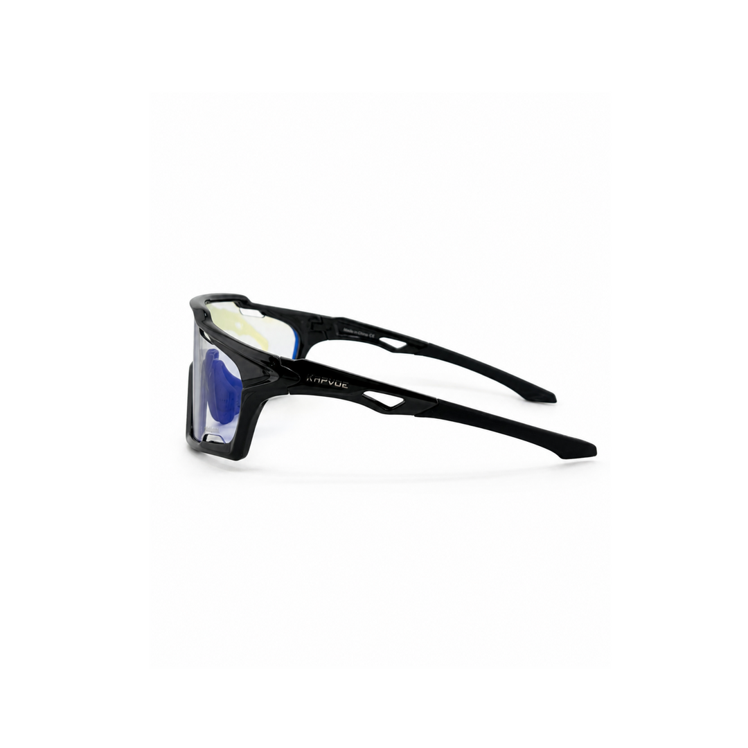 KAPVOE Crystal Blue Shield Sunglasses