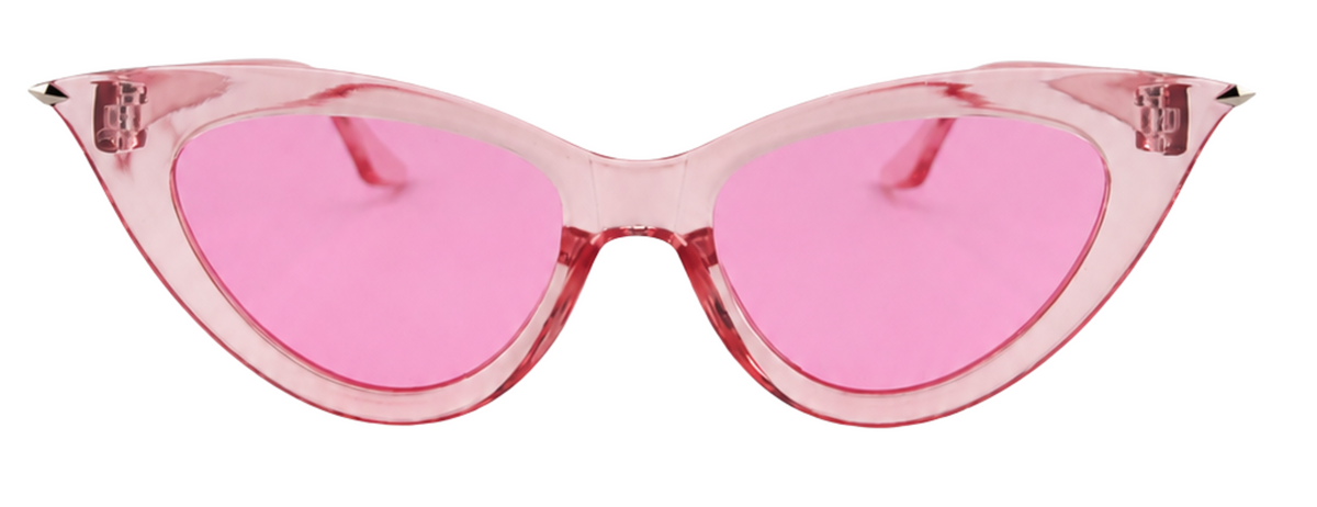 Pink Translucent 'Cat-Eye' Sunglasses