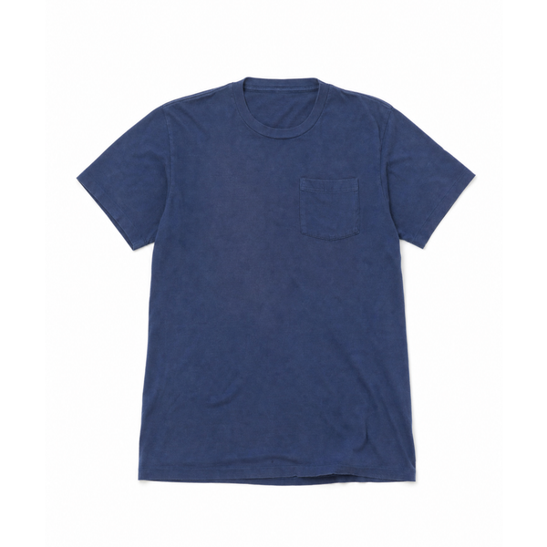 Navy Plain Pocket Tee