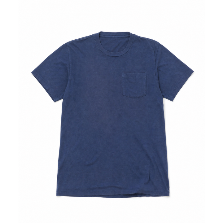 Navy Plain Pocket Tee