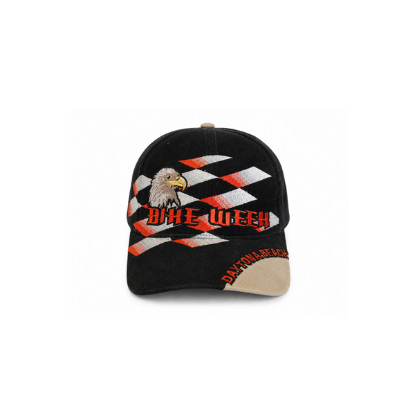 Vintage Daytona Beach Bike Week Embroidered Graphic Snapback