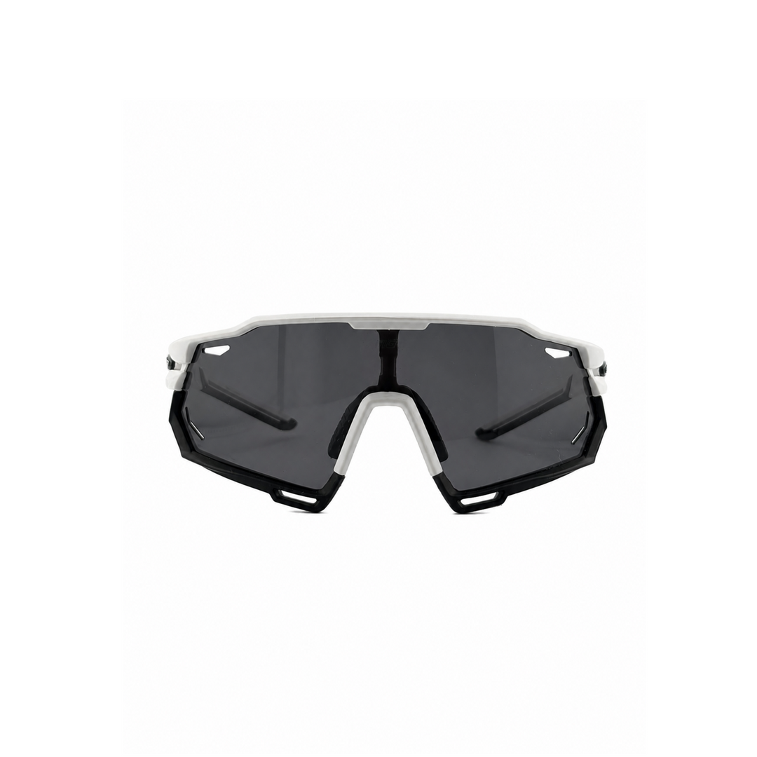 X-Tiger White &amp; Black Smoke Shield Sport Sunglasses