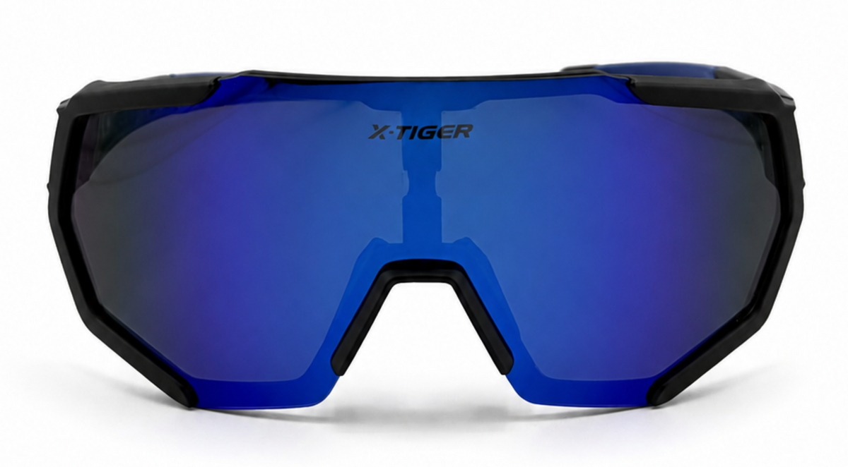 Blue Velocity Shield Sunglasses