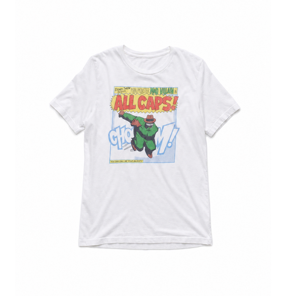 Vintage 'Man/Monster Mad Villain' White Graphic T-Shirt
