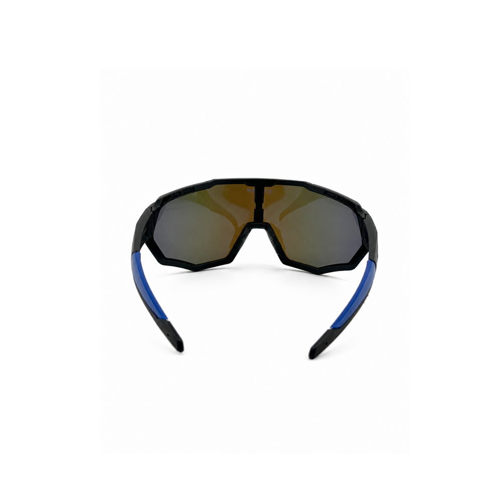 Blue Velocity Shield Sunglasses