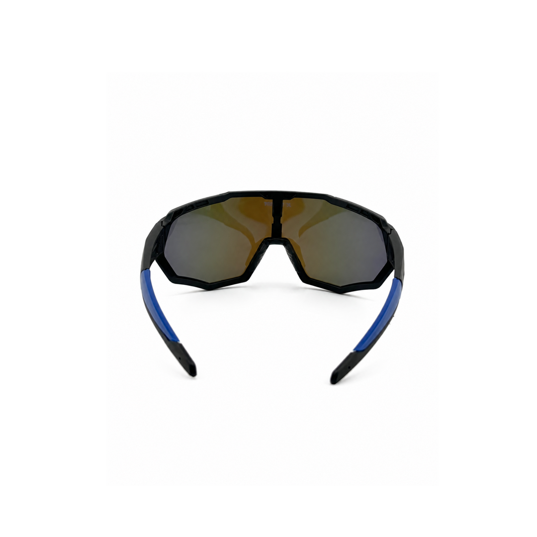 Blue Velocity Shield Sunglasses