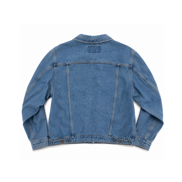 Vintage Wrangler Medium-Wash Denim Trucker Jacket