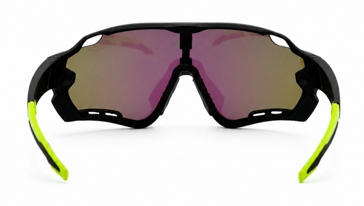EnzoDate Electric Blue Shield Sunglasses