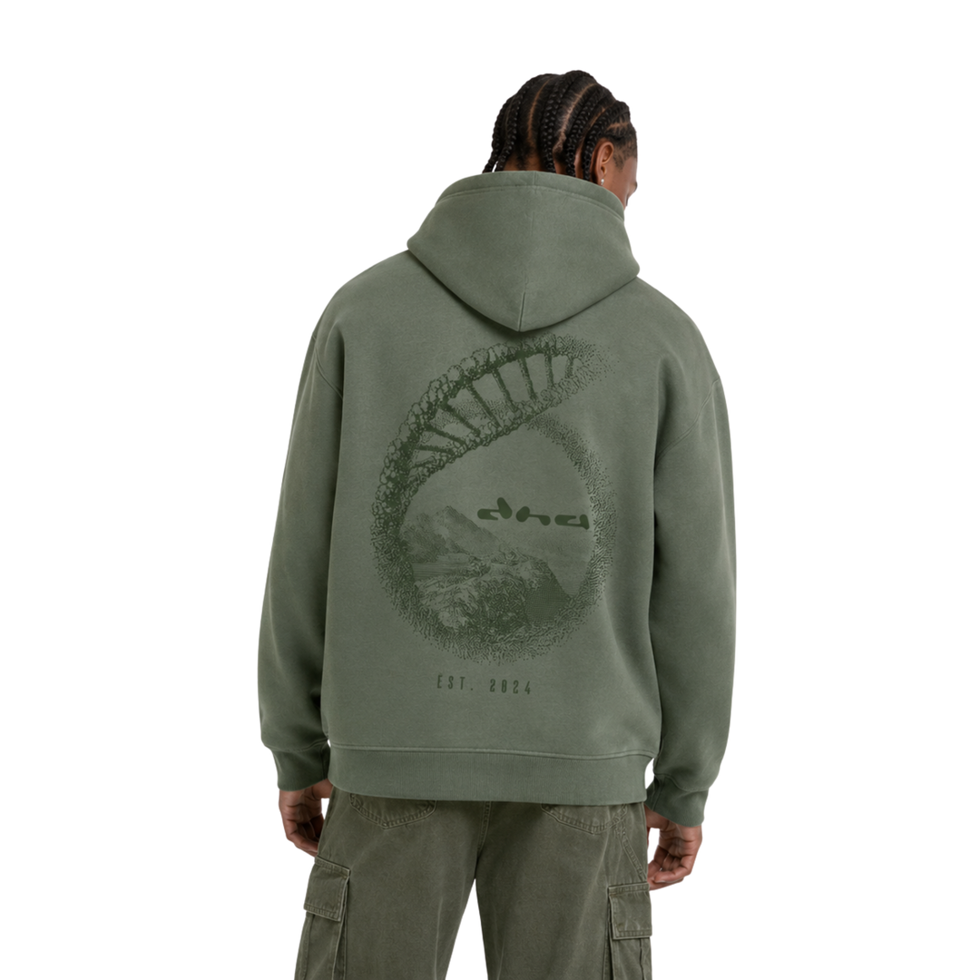 The Source Hoodie - Olive Smoke