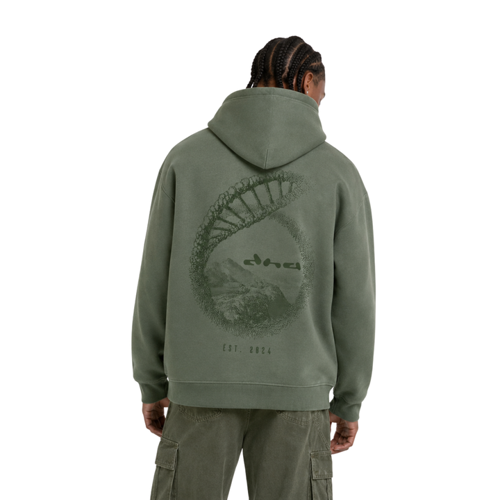 The Source Hoodie - Olive Smoke