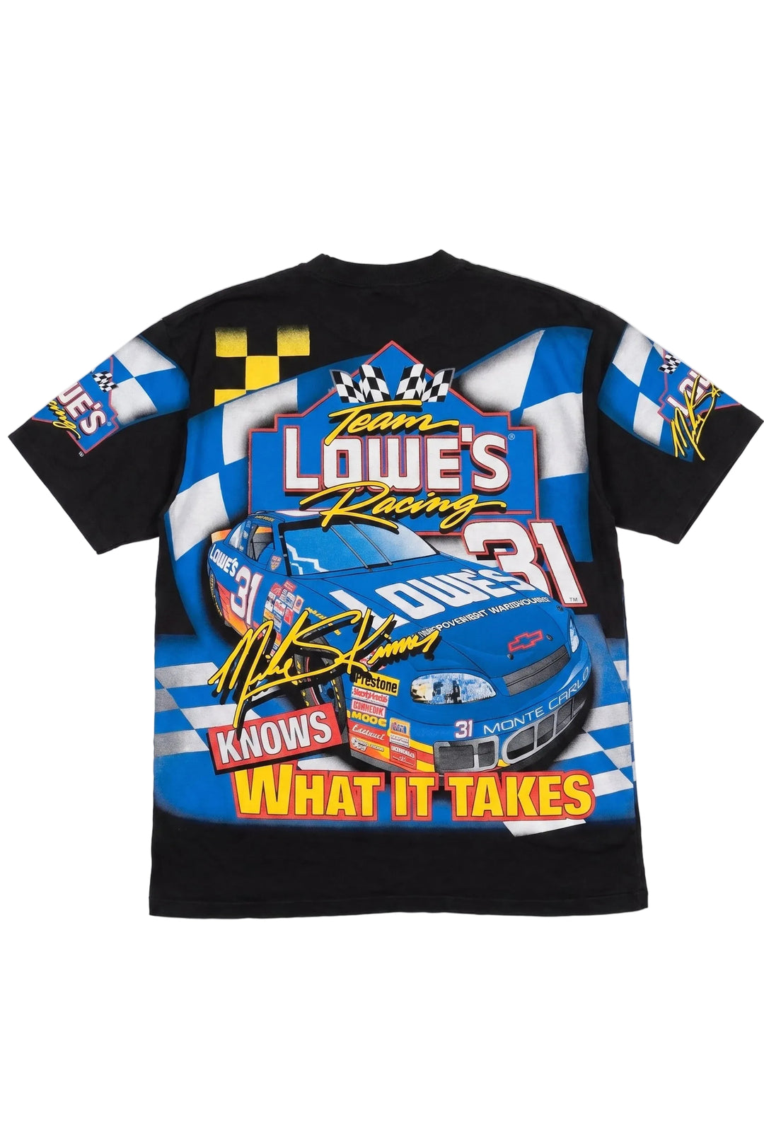 T-shirt with racing car design and &