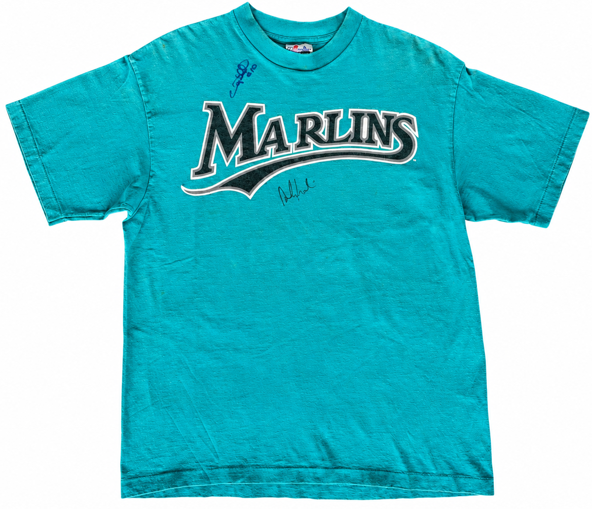 90s 'Signed Gary Sheffield #10' Marlins T-Shirt
