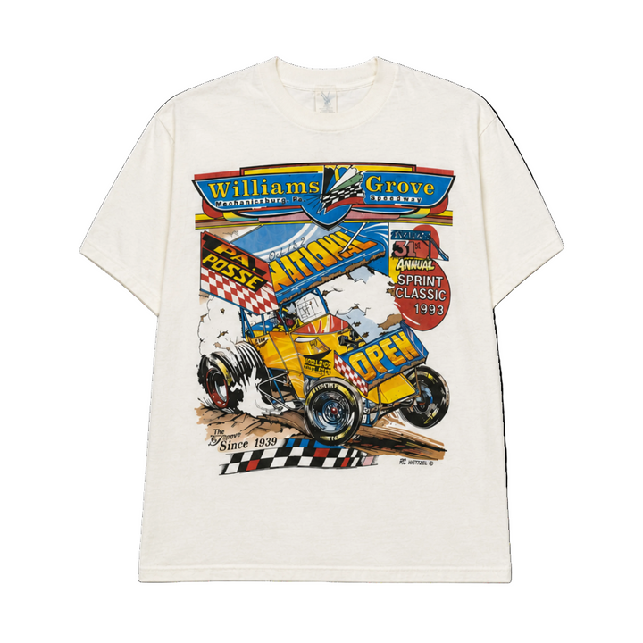 Vintage Williams Grove Speedway Graphic T-Shirt – 1993 Sprint Classic Tee