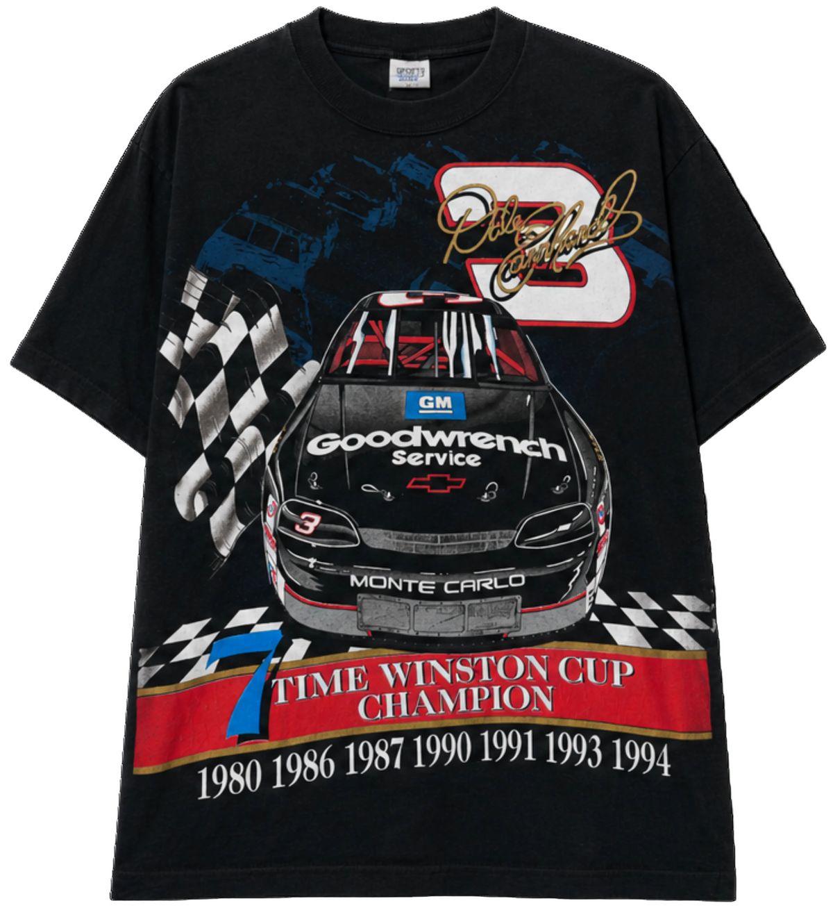 Vintage Dale Earnhardt Winston Cup Racing Tee