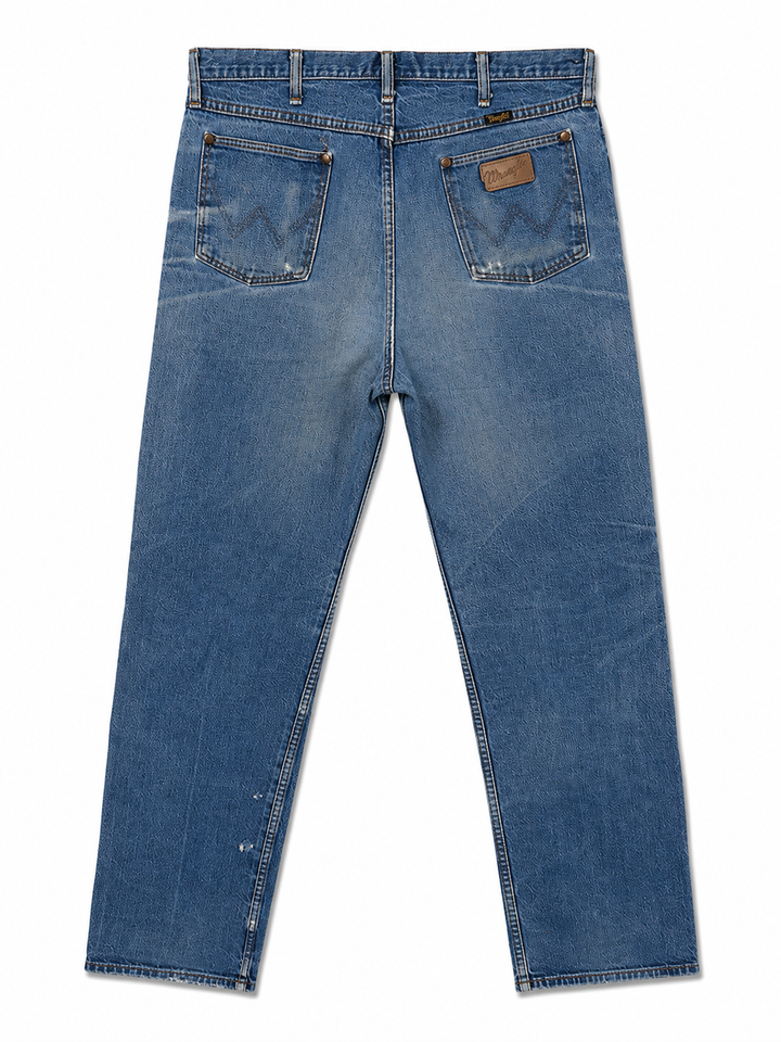 Vintage Wrangler Denim Jeans with Classic W Back Pocket Stiching