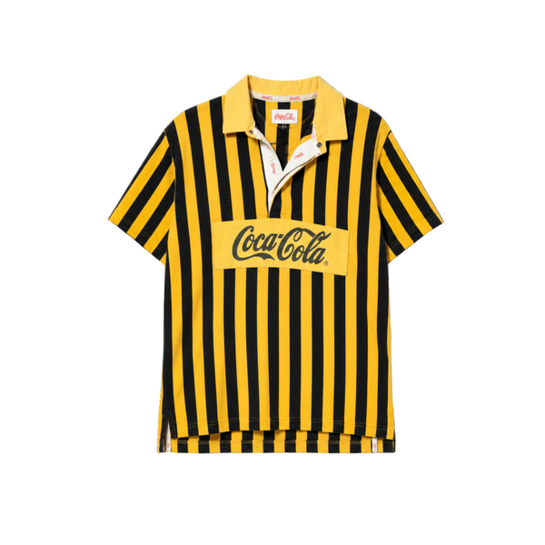 Vintage Coca-Cola Rugby Polo Striped Jersey