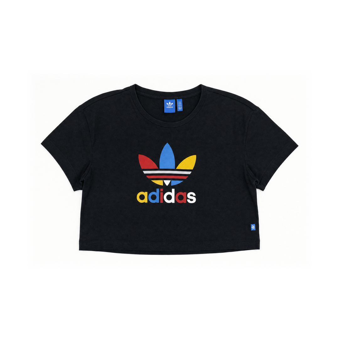 Cropped Tri-Color Trefoil Adidas T-Shirt