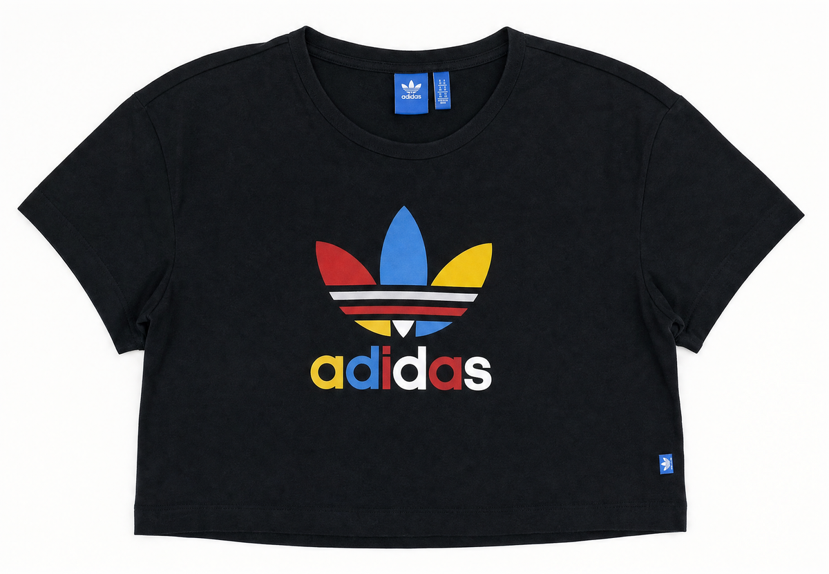 Cropped Tri-Color Trefoil Adidas T-Shirt