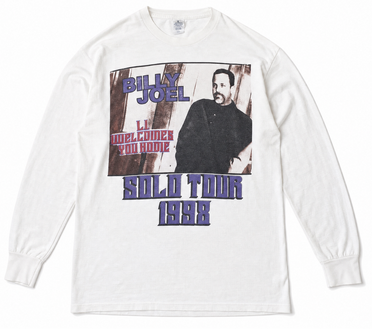 Vintage Billy Joel '1998 Tour' Graphic Long Sleeve T-Shirt