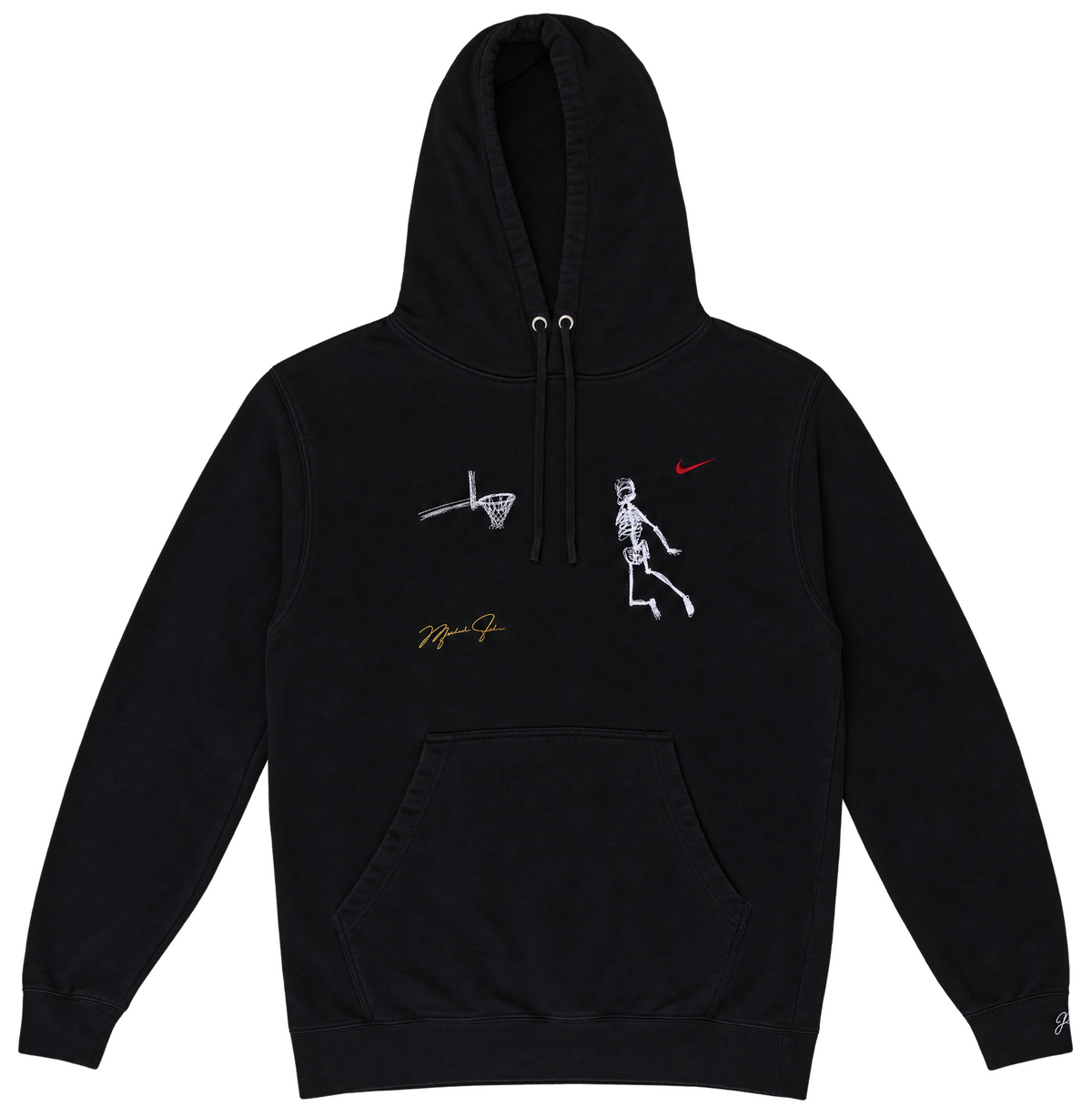 Reworked 'Skeleton Swoosh' Black Hoodie