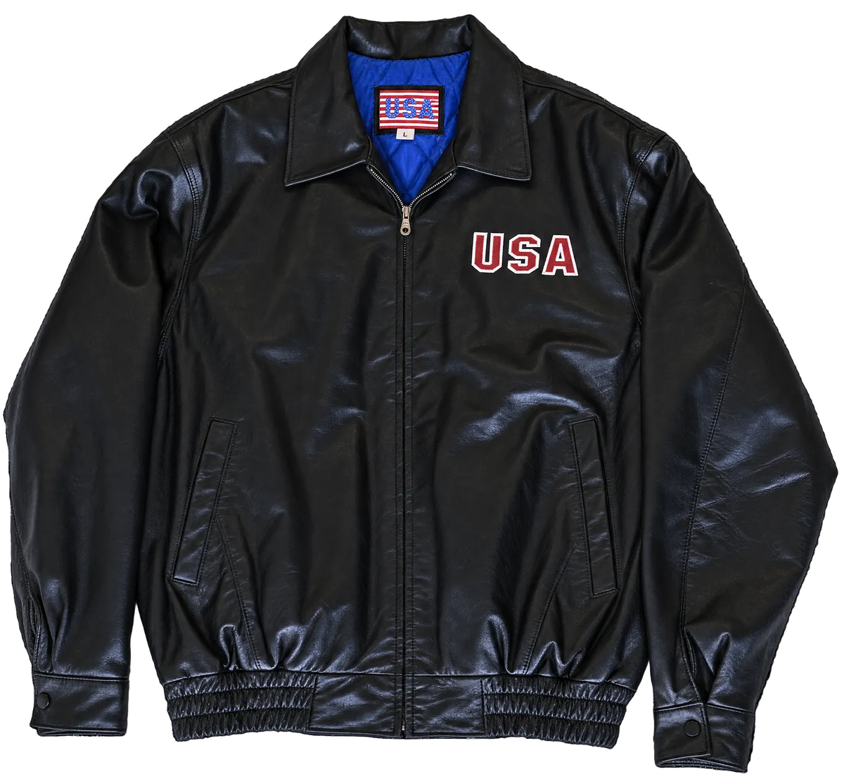 Vintage Genuine Leather 'USA' Jacket