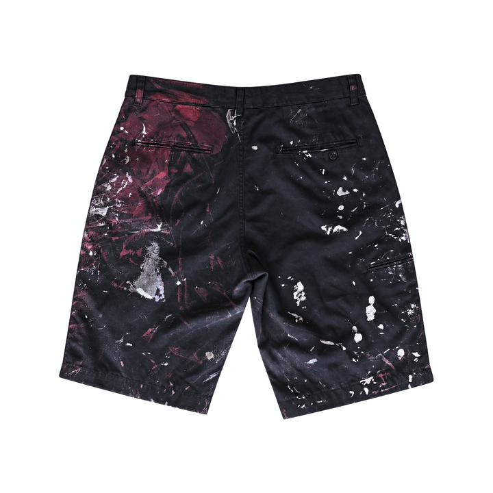 Vintage 90s Pacific Blue Splatterpaint Board Shorts