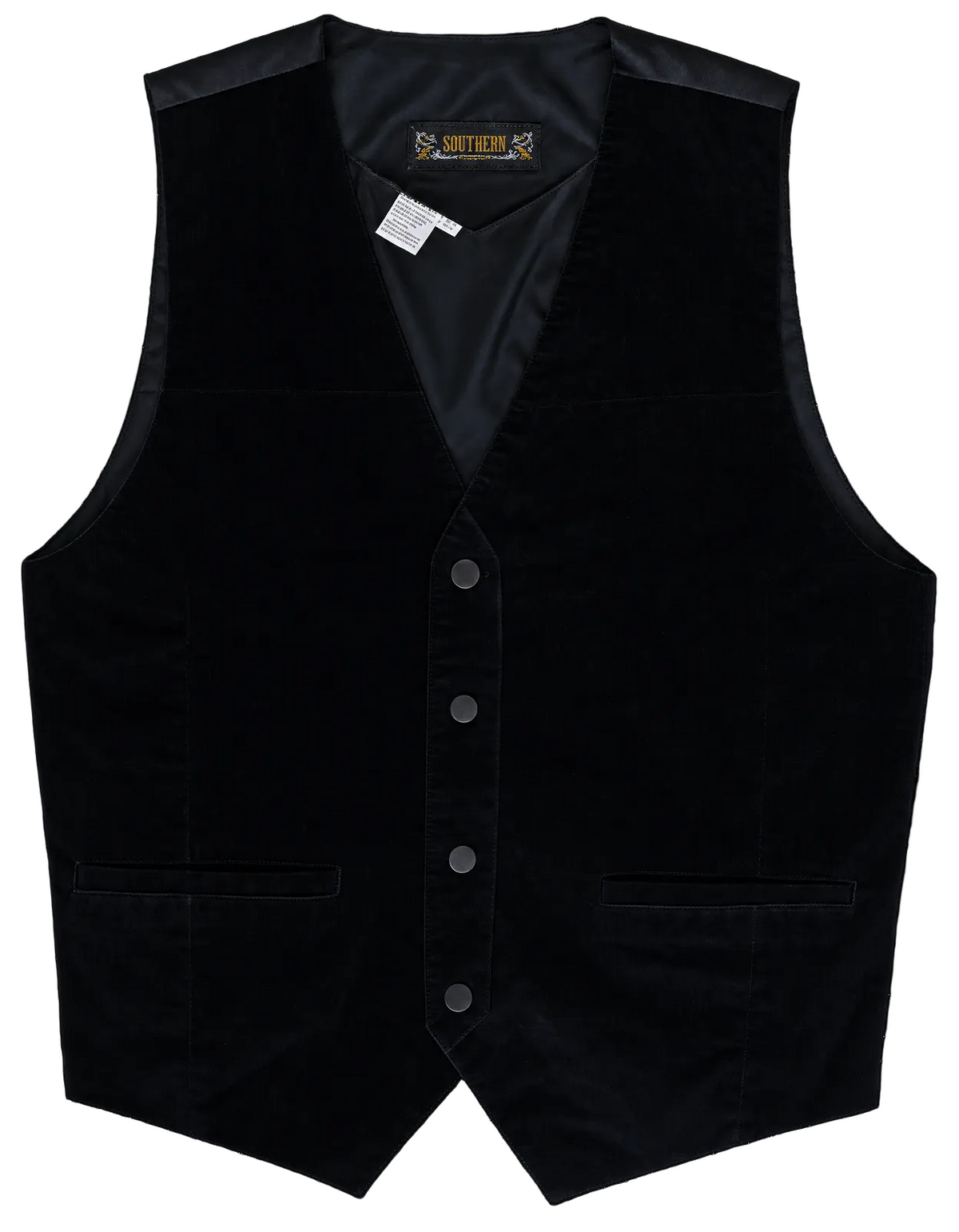 Black Don't Stop Classics Suede Vest
