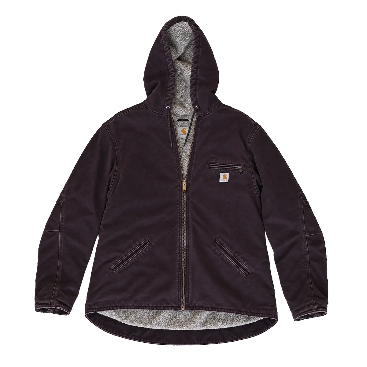 Carhartt Purple Denim Puffer Jacker