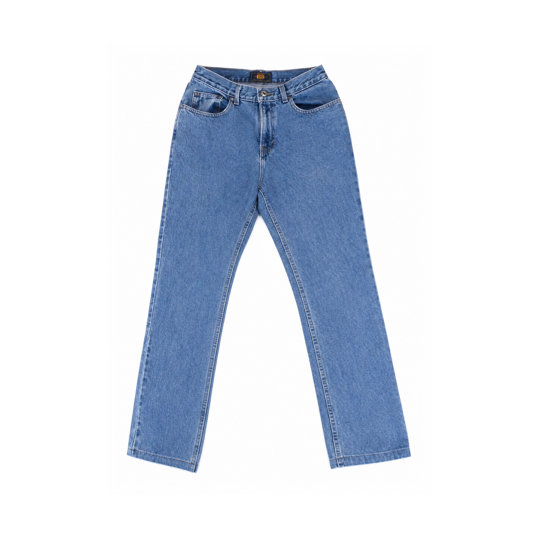 Vintage Route 66 Light-Wash Denim Jeans