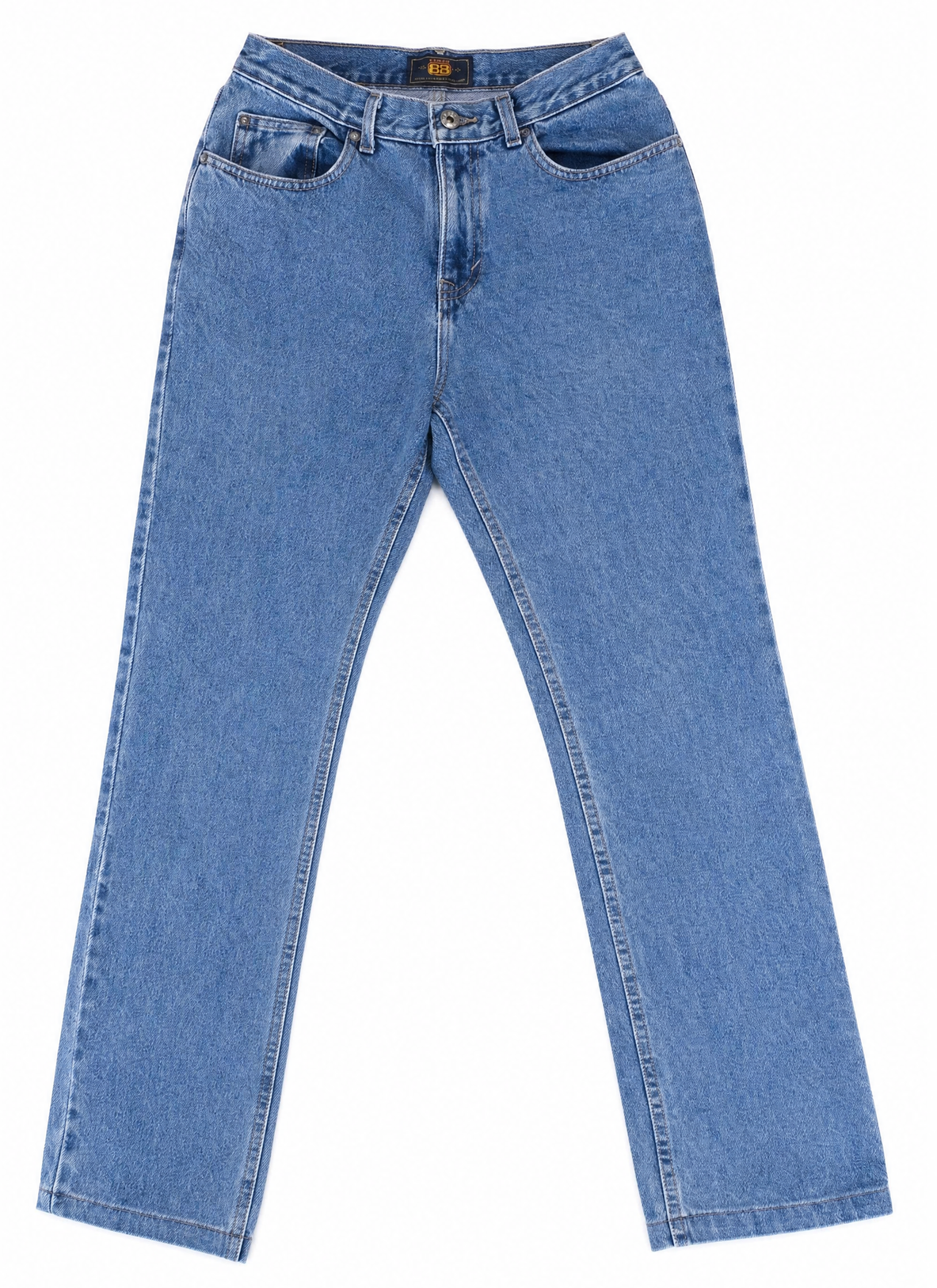 Vintage Route 66 Light-Wash Denim Jeans