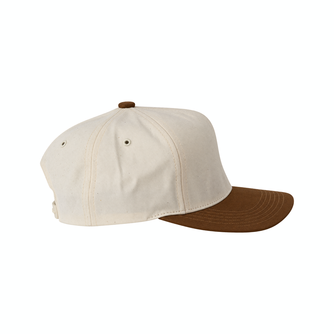 Cream Emblem Budweiser Snapback Hat