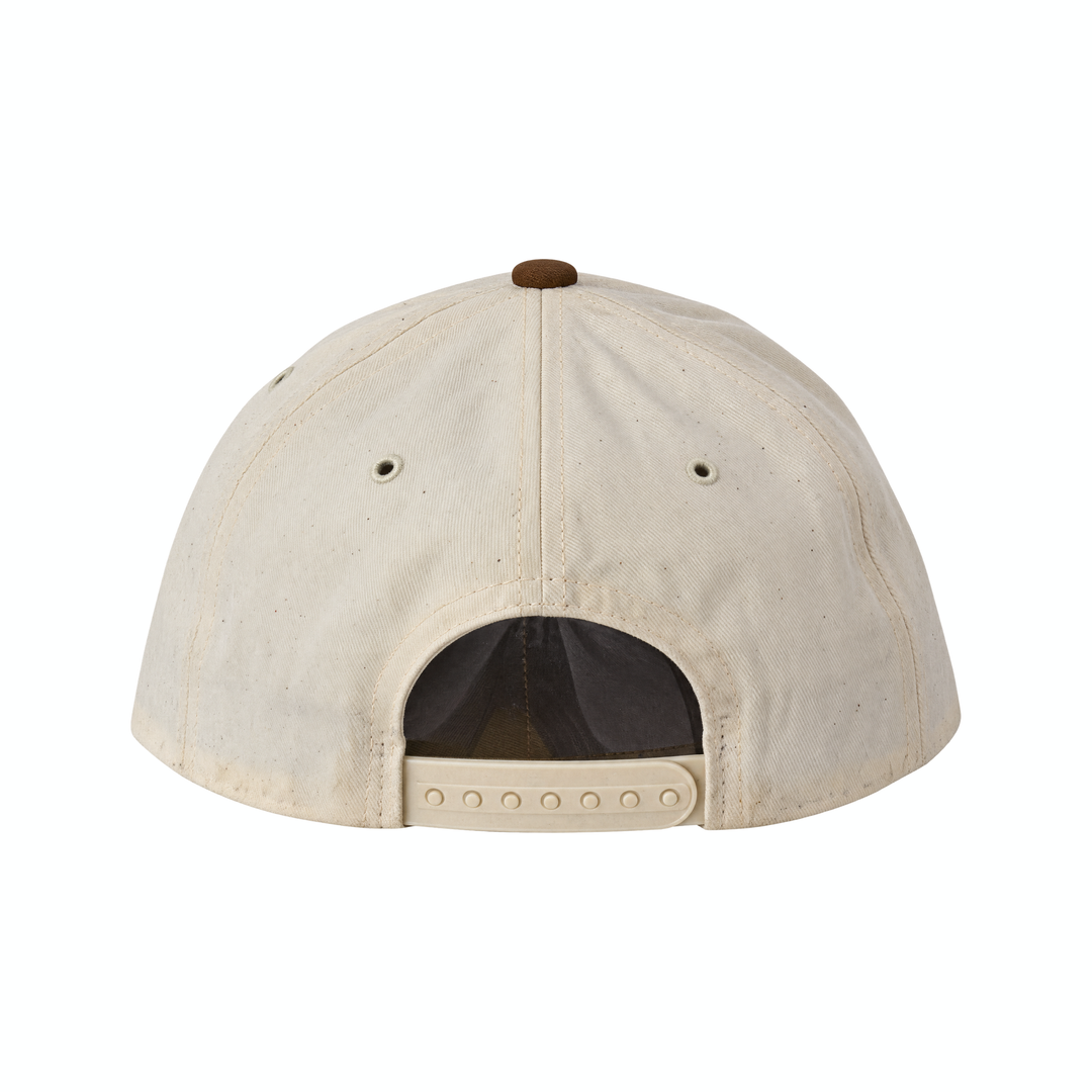 Cream Emblem Budweiser Snapback Hat