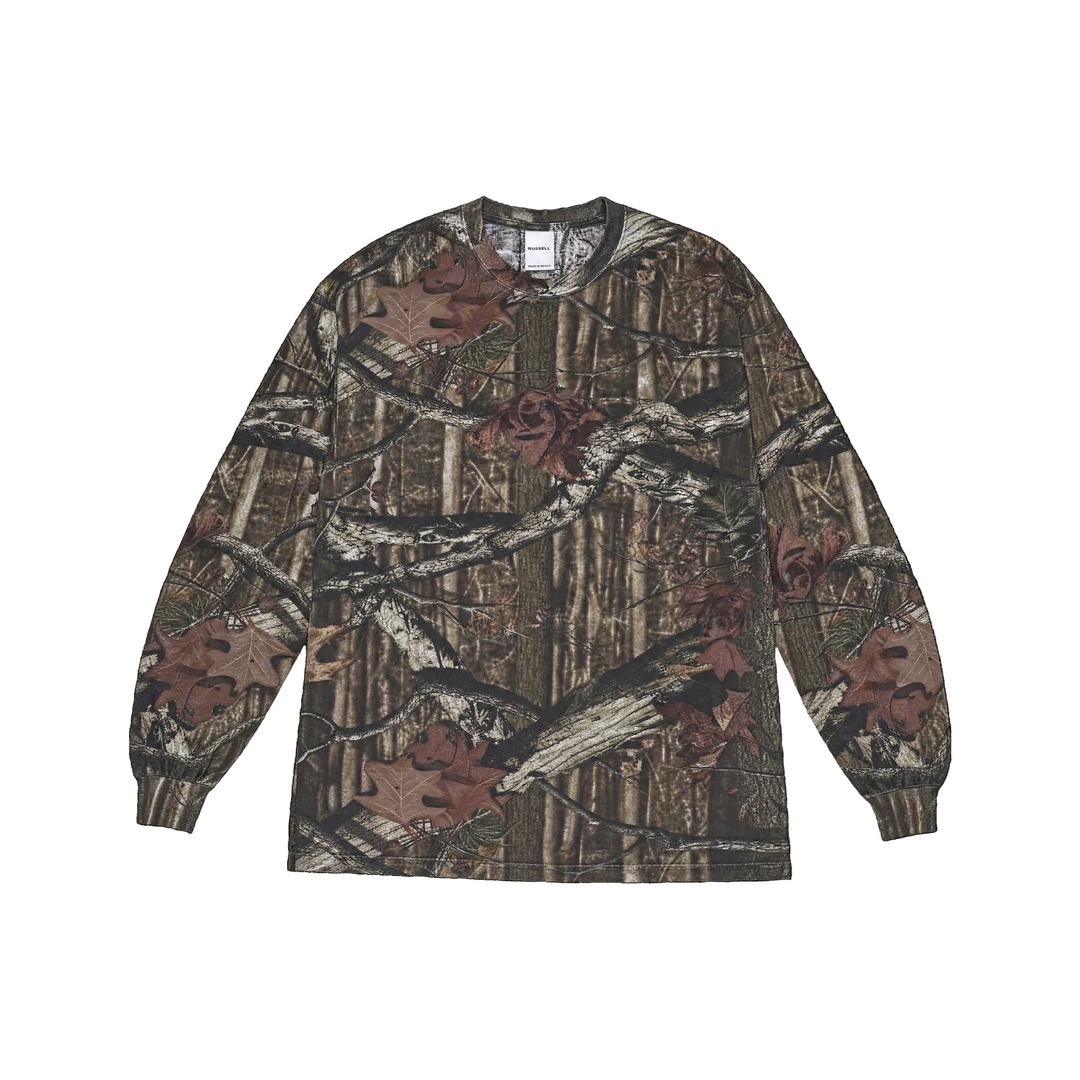 Vintage Mossy Oak Real Tree Camo Long Sleeve T-Shirt