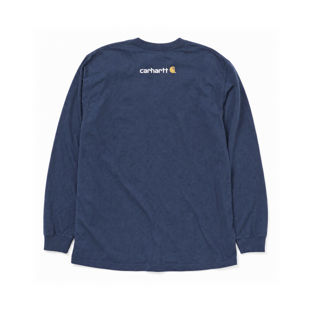 Faded Black Carhartt Long Sleeve T-Shirt
