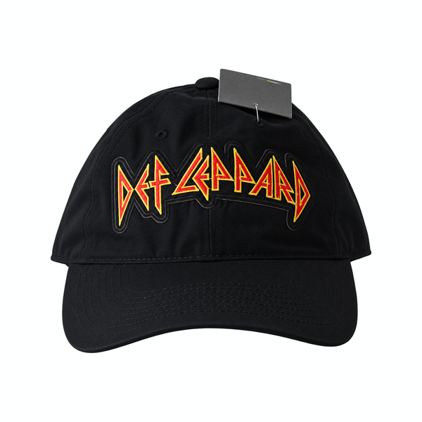 Def Leppard Black Strapback Hat