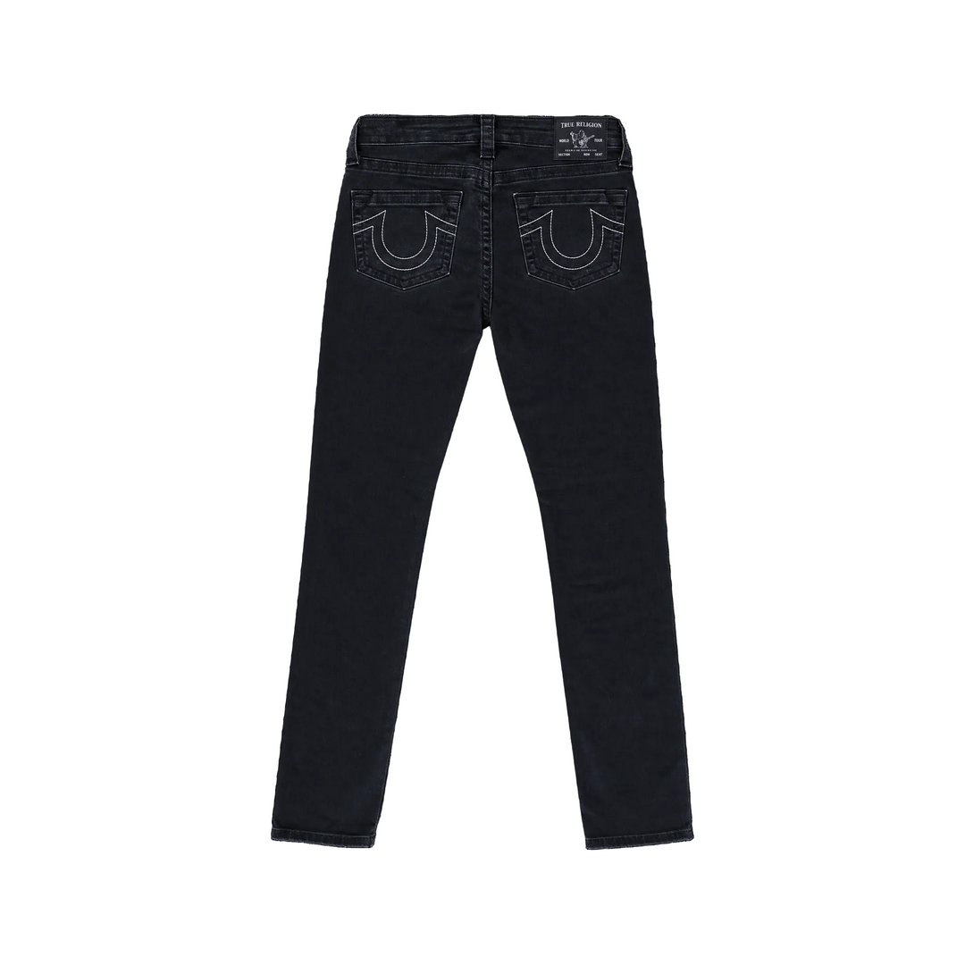 True Religion Black High-Rise Skinny Denim Jeans