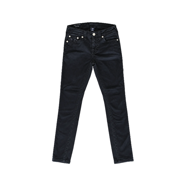 True Religion Black High-Rise Skinny Denim Jeans