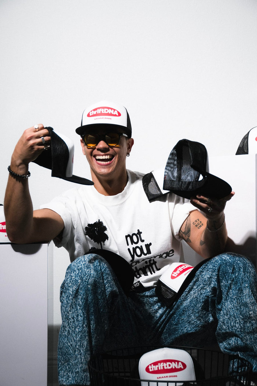 Free Thrift DNA trucker hat with any archive purchase