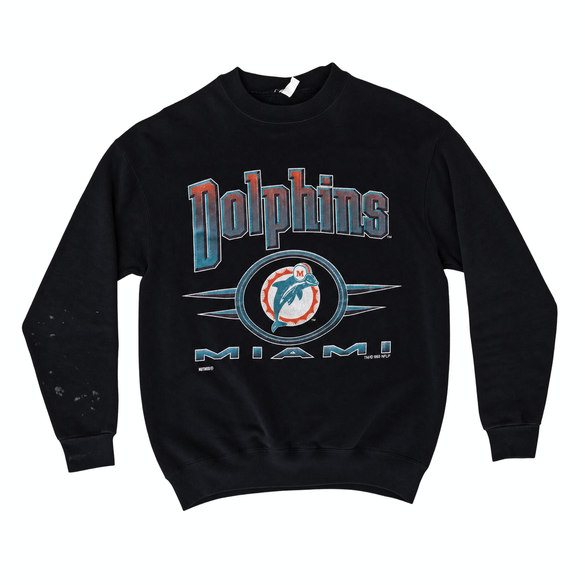 Vintage Miami Dolphin's 'Gradient' Black Crewneck