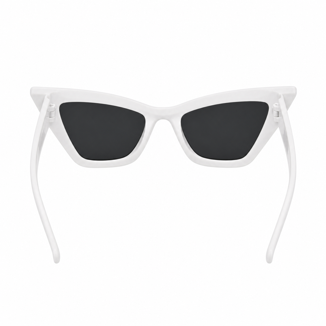 White Cat Eye Sunglasses
