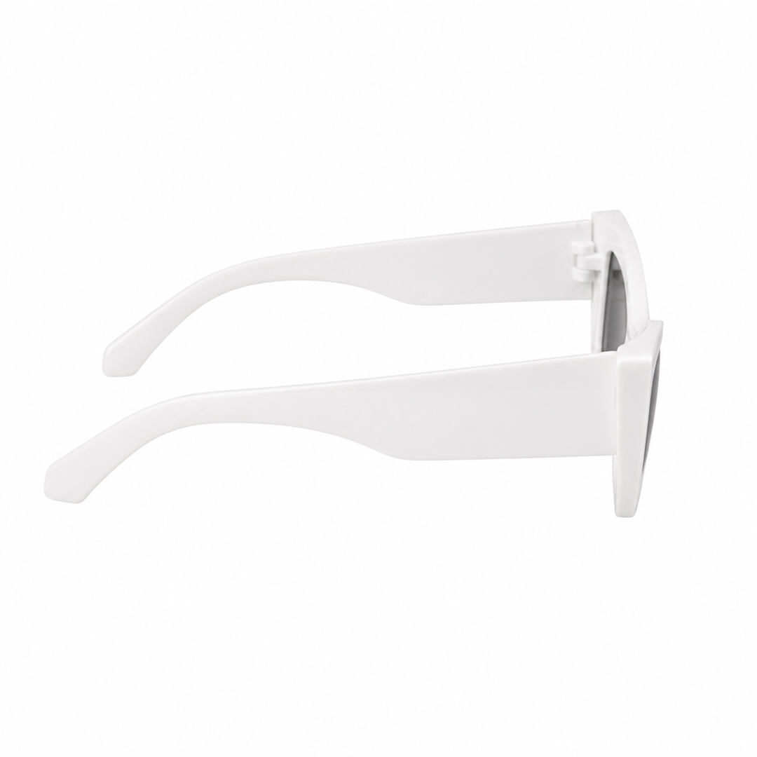 White Cat Eye Sunglasses