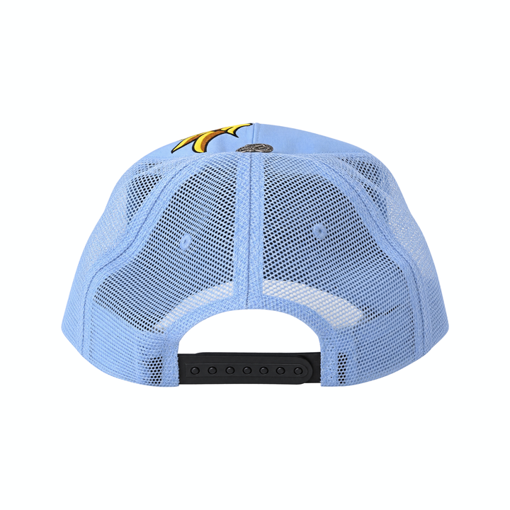 Vintage Cliff Raven Light Blue Japanese Tattoo Snapback Trucker Cap