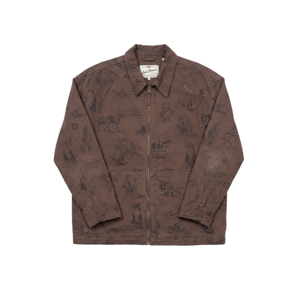 Levi's Western Print Brown Jacket