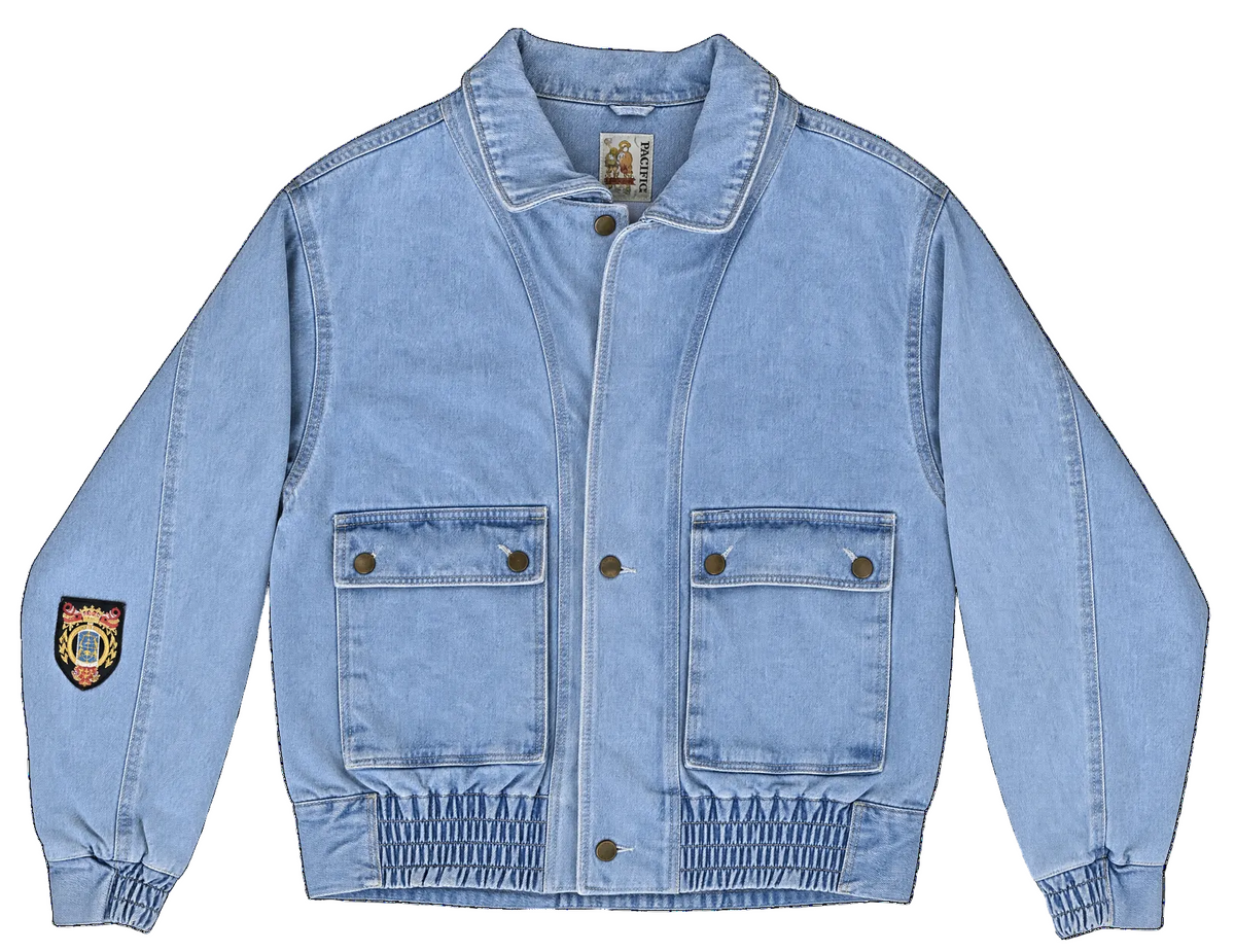 Multi-Wear Classic Denim Bomber