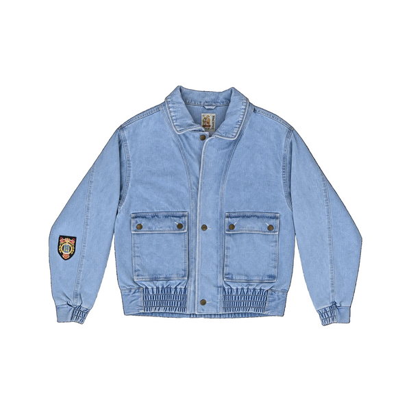 Multi-Wear Classic Denim Bomber
