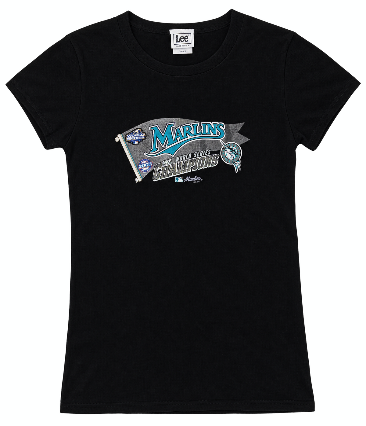 Vintage 2003 Florida Marlins National Champions Women's Baby Tee